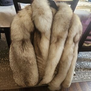 Elegant Fur Coat Fox. Made In Poland
